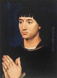 Portrait Diptych of Jean de Gros (right wing) 1450s