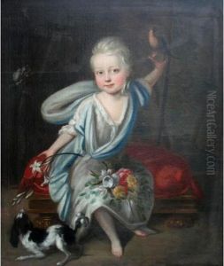Portrait Of A Child by Robert Byng or Bing