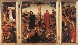 Sforza Triptych - full view by Rogier van der Weyden
