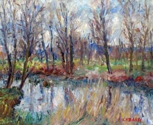 Peupliers En Bord De Riviere