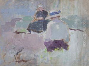 Seated Women In Hats by Francis Campbell Boileau Cadell