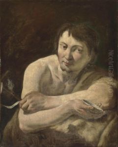 Saint John The Baptist, Holding A Shell And The Cross