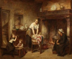 Blowing Bubbles by Leon Caille