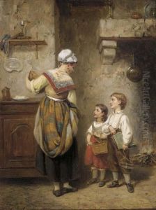 Taking Lunch To School by Leon Caille