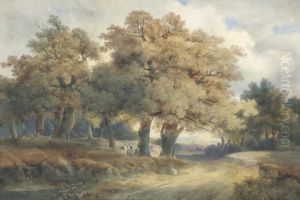 Arbres, Chemins Et Personnages by Alexandre Calame