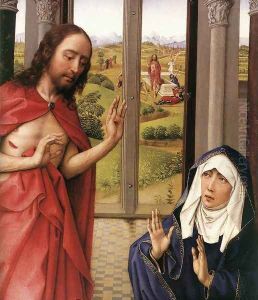 Miraflores Altarpiece: right panel [detail: 1] (or Mary Altarpiece) by Rogier van der Weyden