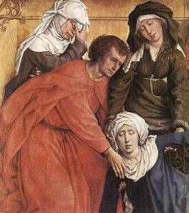 Descent from the Cross [detail 5] by Rogier van der Weyden