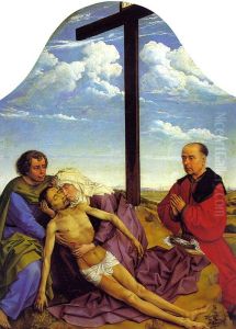 Lamentation of Christ, fragment by Rogier van der Weyden