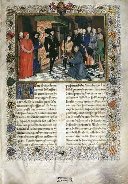 First page of the Chroniques de Hainaut - view 1