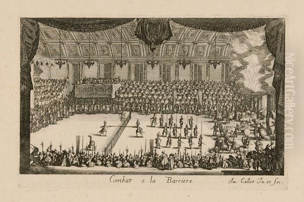Le Combat A La Barriere - view 1
