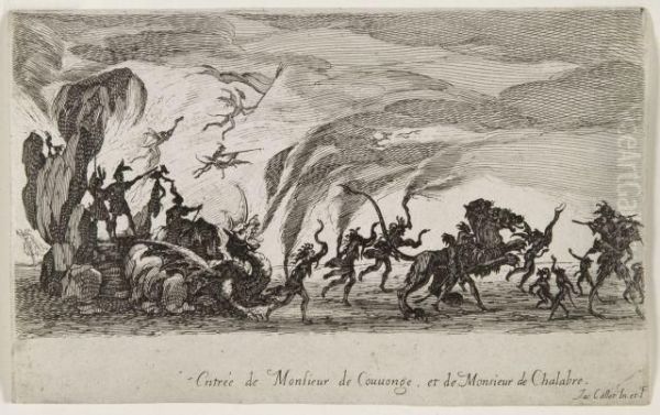 Entree De Mm. De Couvonge Et De Chalabre Planche De La Suite Le Combat A La Barriere - view 1