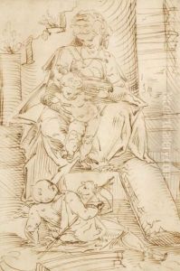 Madonnna And Child With St. John The Baptist