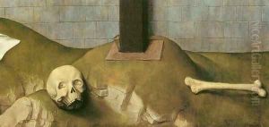 Crucifixion Diptych (detail of the right panel) 2 by Rogier van der Weyden