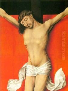Crucifixion Diptych (detail of the right panel) by Rogier van der Weyden