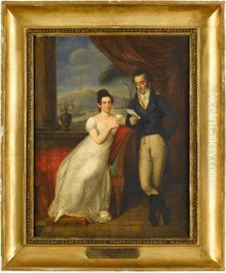 Portrait Of Vincenzo Camuccini And His Wife by Vincenzo Camuccini