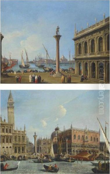 The Molo, Venice, With The Doge's Palace - view 1