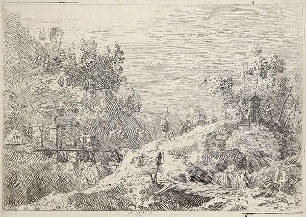 Paysage De Montagne Avec Cinq Ponts - view 1