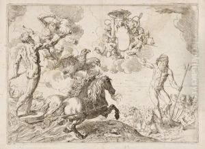 Giove, Nettuno E Plutone Donano Le Corone Alle Armi Del Cardinale Borghese
