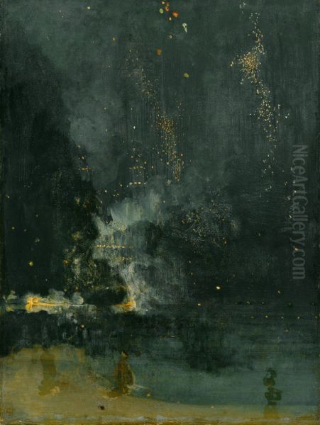 Nocturne in Black and Gold, The Falling Rocket by James Abbott McNeill Whistler