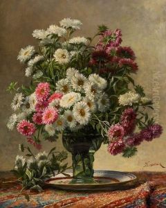 Fleurs Dans Un Verre Ballon by Jean Capeinick