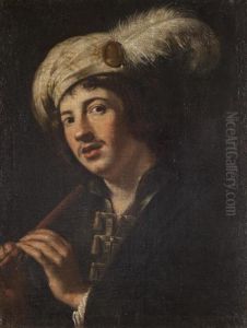 Giovane Che Suona Il Flauto by Caravaggio
