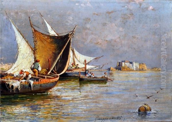 Marina Con Barche E Pescatori - view 1
