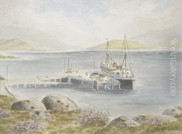 Unloading Coal At Harbour - view 1