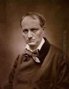Charles Baudelaire, C. 1862.
Photoglyptie D'apres Negatif Aucollodion Humide Editee Par Goupil,
Montee Sur Carton Imprime Etlegende, Issue De La Galerie Contemporaine
(1878). by Etienne Carjat