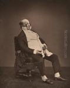 Henri Monnier As Monsieur Prudhomme; Marc De Montifaud by Etienne Carjat