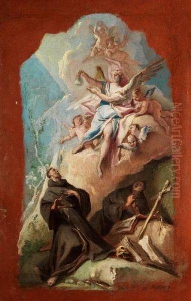 Der Heilige Franziskus In Vision Eines Engels - view 1