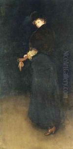 Arrangement in Black- The Lady in the Yellow Buskin- Portrait of Lady Archibald Campbell 1882-84