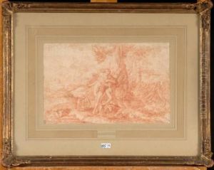 Scene Mythologique by Agostino Carracci