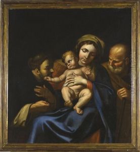 La Vergine Con Il Bambino Che Dona Il Rosario A San Domenico by Lodovico Carracci