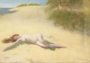 Nu Endormi Sur La Plage