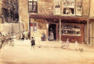 The Shop - An Exterior by James Abbott McNeill Whistler