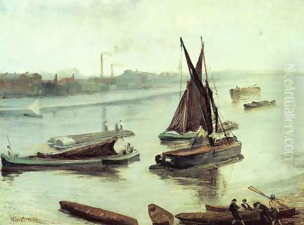 Grey and Silver: Old Battersea Reach - view 1
