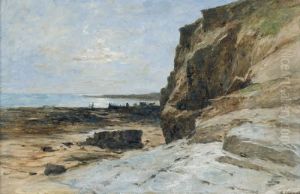 Felsige Strandpartie Am Meer Felsige Strandpartie Am Meer
