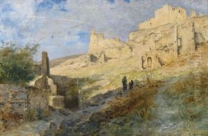 Ruines De Chateau by Gustave Castan