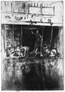 Pierrot (Oudezijds Achterburgwal) by James Abbott McNeill Whistler