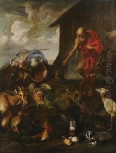 The Animals Entering Noah's Ark by Giovanni Benedetto Castiglione