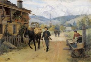 Chasseurs Alpins A Combloux Avec Le Mont-blanc