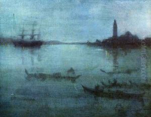 Nocturne in Blue and Silver: The Lagoon, Venice by James Abbott McNeill Whistler