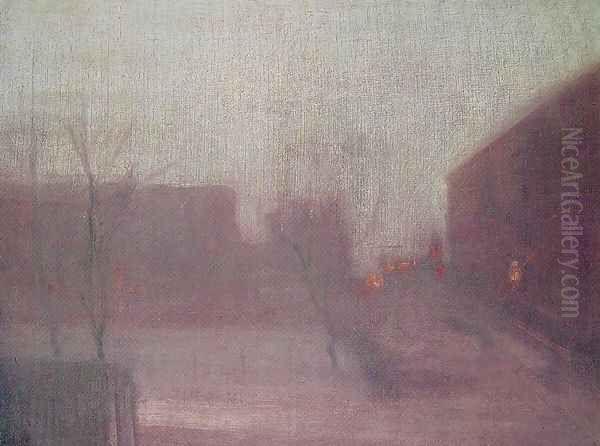 Nocturne: Trafalgar Square - Chelsea Snow - view 1