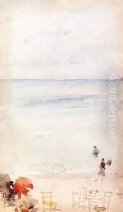 Note in Opal - The Sands, Dieppe by James Abbott McNeill Whistler