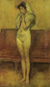 Rose and Brown: La Cigale by James Abbott McNeill Whistler
