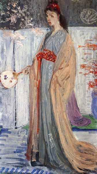 Sketch for "Rose and Silver: La Princesse du Pays de la Porcelaine" by James Abbott McNeill Whistler