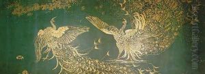 Fighting Peacocks by James Abbott McNeill Whistler