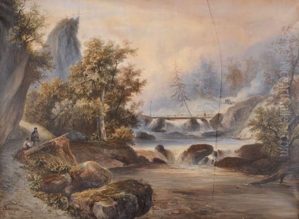 Site Des Alpes, Cours D'un Torrent Dans Le Simmenthal - view 1