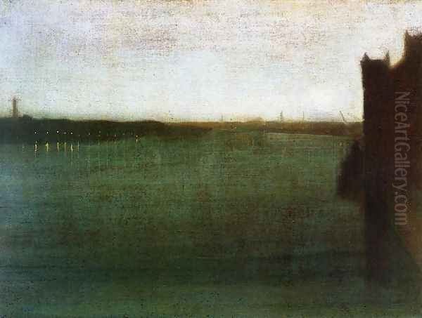 Nocturne: Grey and Gold - Westminster Bridge - view 1