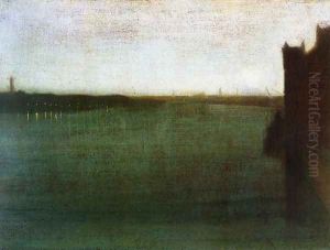 Nocturne: Grey and Gold - Westminster Bridge by James Abbott McNeill Whistler